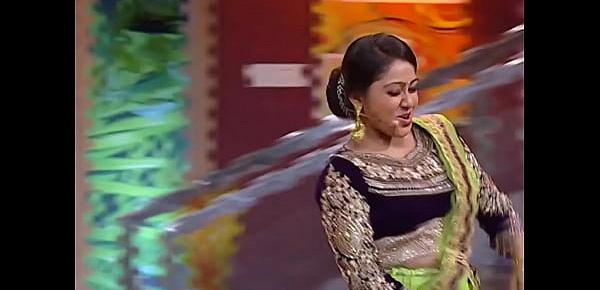  Mallu Serial Actress  Chandana Mazha Actress Megna Hot Dance